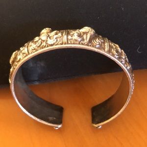 Vintage Bhutanese Silver Cuff